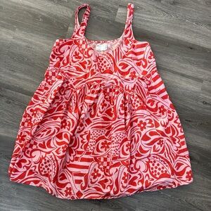 ASOS Red and Pink Patterned Top